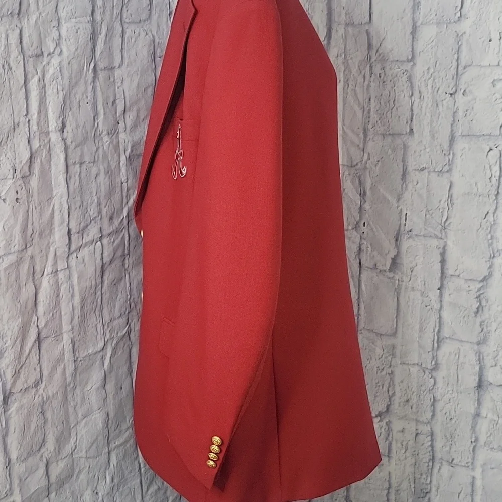 Hardwick Alabama Crimson Tide Blazer Red Gold Buttons NCAA Roll Tide‎ 42L